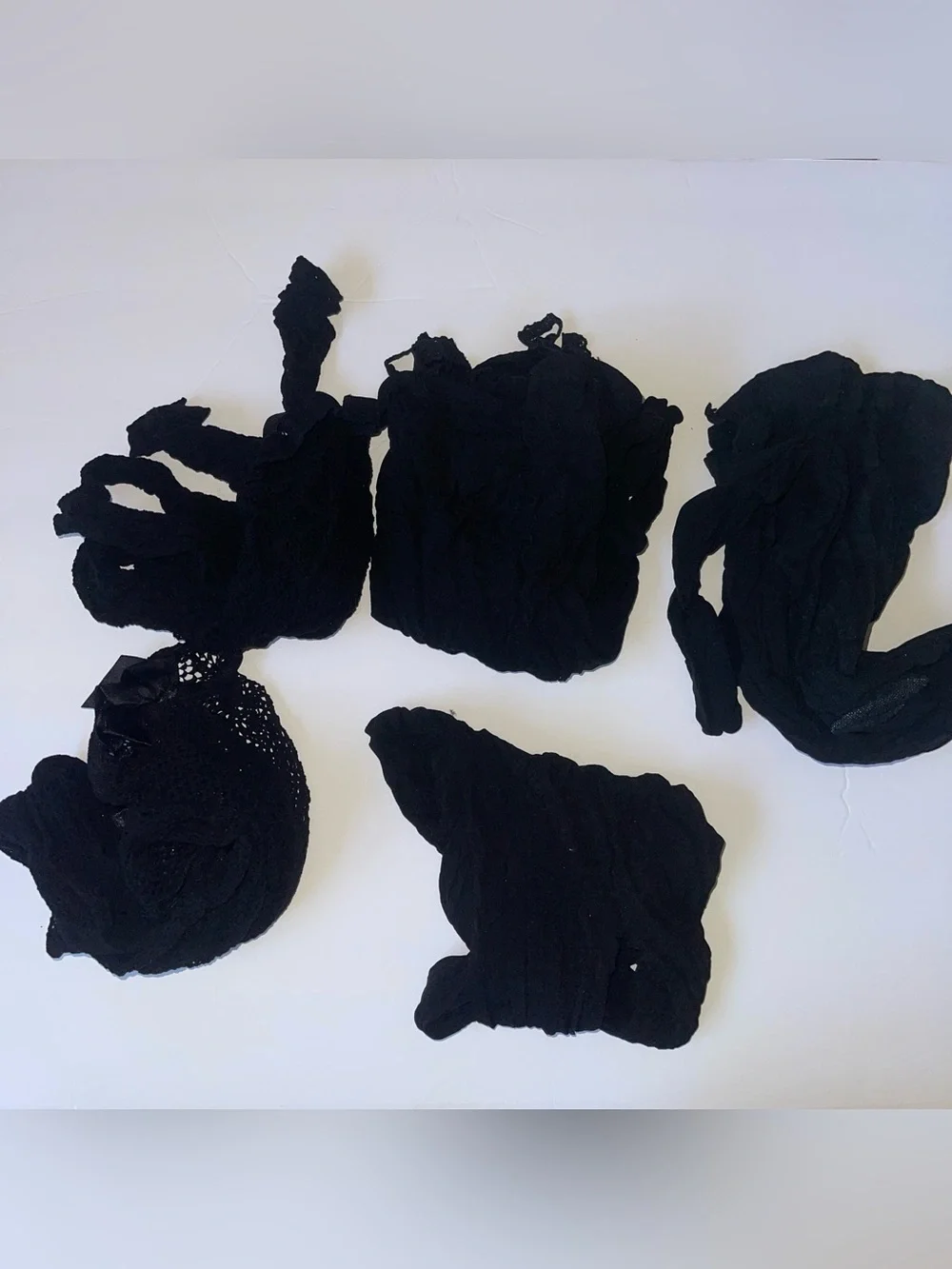 Black Hosiery/Tights Bulk Lot - 5 Pieces NWOT Large Intimate Tights